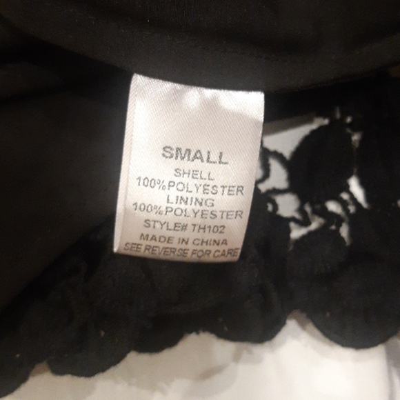 Dressy black lace shirt - Picture 5 of 5